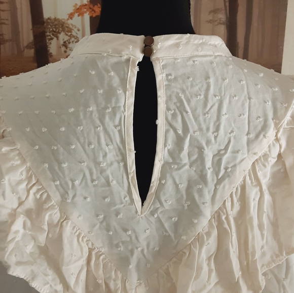 Wild Fable Off-White Textured Boho Blouse - Picture 7 of 11